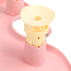 Suport de Baie Bebelusi, Kadeny, 0-12 luni, Montare pe Chiuveta/Lavoar/Cada, Ventuze Antiderapante cu Intaltime Reglabila, 50 x 24 x 12.5 cm, Roz