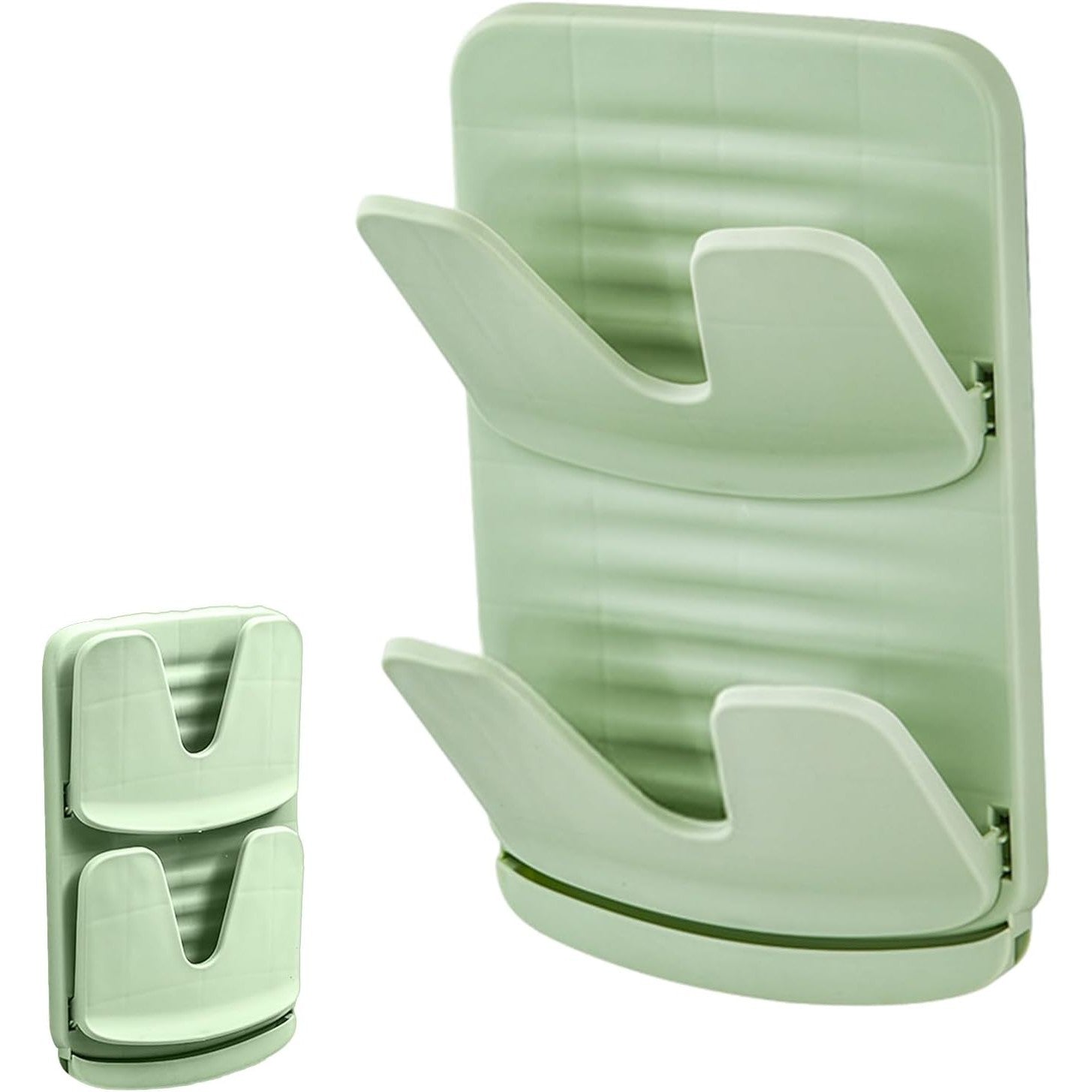 Suport de Bucatarie, Kadeny, pentru Capace/Tocatoare, din Plastic, Colectare Apa Scursa, Montare fara Perfoarare, 33.3 x 20.7 x 3.5 cm, Verde