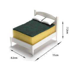 Suport de Scurgere, Kadeny, pentru Burete/Sarma, Model Pat, Alb