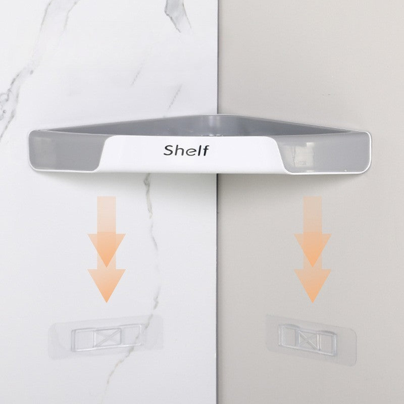 Suport Depozitare, Kadeny, din Plastic, Montare fara Perforatii, pentru Baie/Bucatarie, 28 x 39 x 4.5 cm, Gri