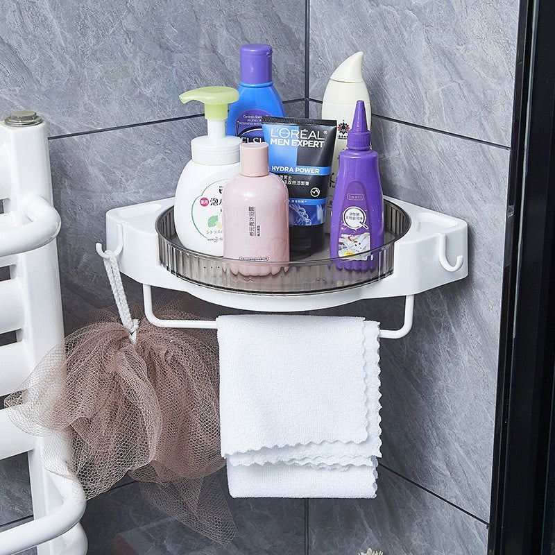 Suport Depozitare, Kadeny, din Plastic, Rotativ 360 grade, Montare fara Perforatii, pentru Baie/Bucatarie, Gri