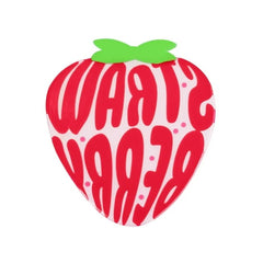 Suport pentru Pahar, Kadeny, Model Capsuna, din PVC, 15.5 x 15.5 cm, Rezistent la Caldura, Roz/Rosu