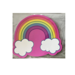 Suport pentru Pahar, Kadeny, Model Curcubeu, din PVC, 18.5 x 18.5 cm, Rezistent la Caldura, Multicolor