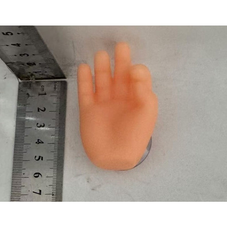 Suport de Baie, Kadeny, Multifunctional, pentru Periute/Cabluri, din PVC, cu Ventuza, Model Mana, 7 x 6.5 cm, Crem