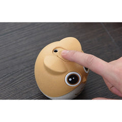 Suport pentru Scobitori, Kadeny, Model Bufnita, Multifunctional, 8.3x7.8 cm, Portocaliu