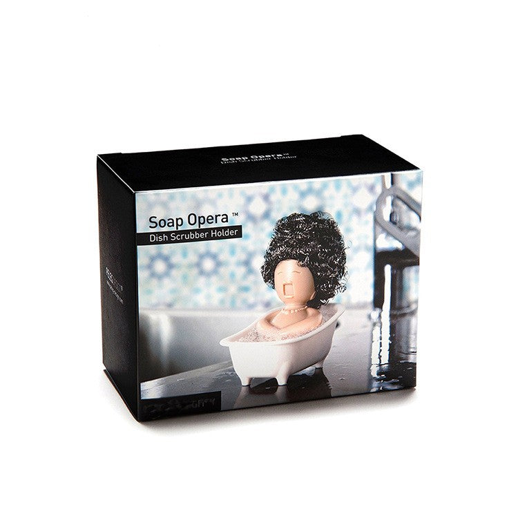 Suport pentru Spalat Vase, Kadeny, pentru Burete/Sarma, Model Cada, Alb/Bej