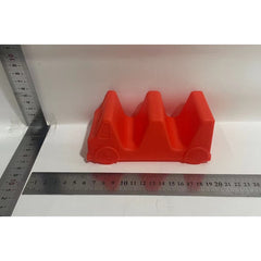 Suport pentru Taco, Kadeny, Model Autobuz, 14 x 7.5 x 6.5 cm, din PP, Portocaliu