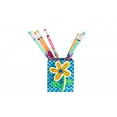 Suport instrumente de scris CNX ZS1042, lemn, floare, diverse modele