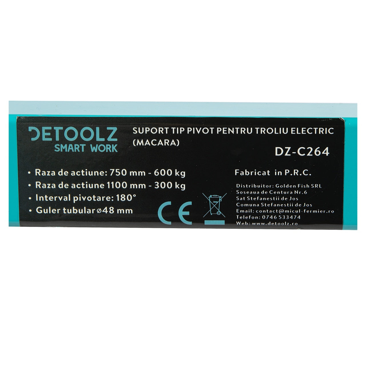 Suport tip pivot pentru troliu electric (macara)