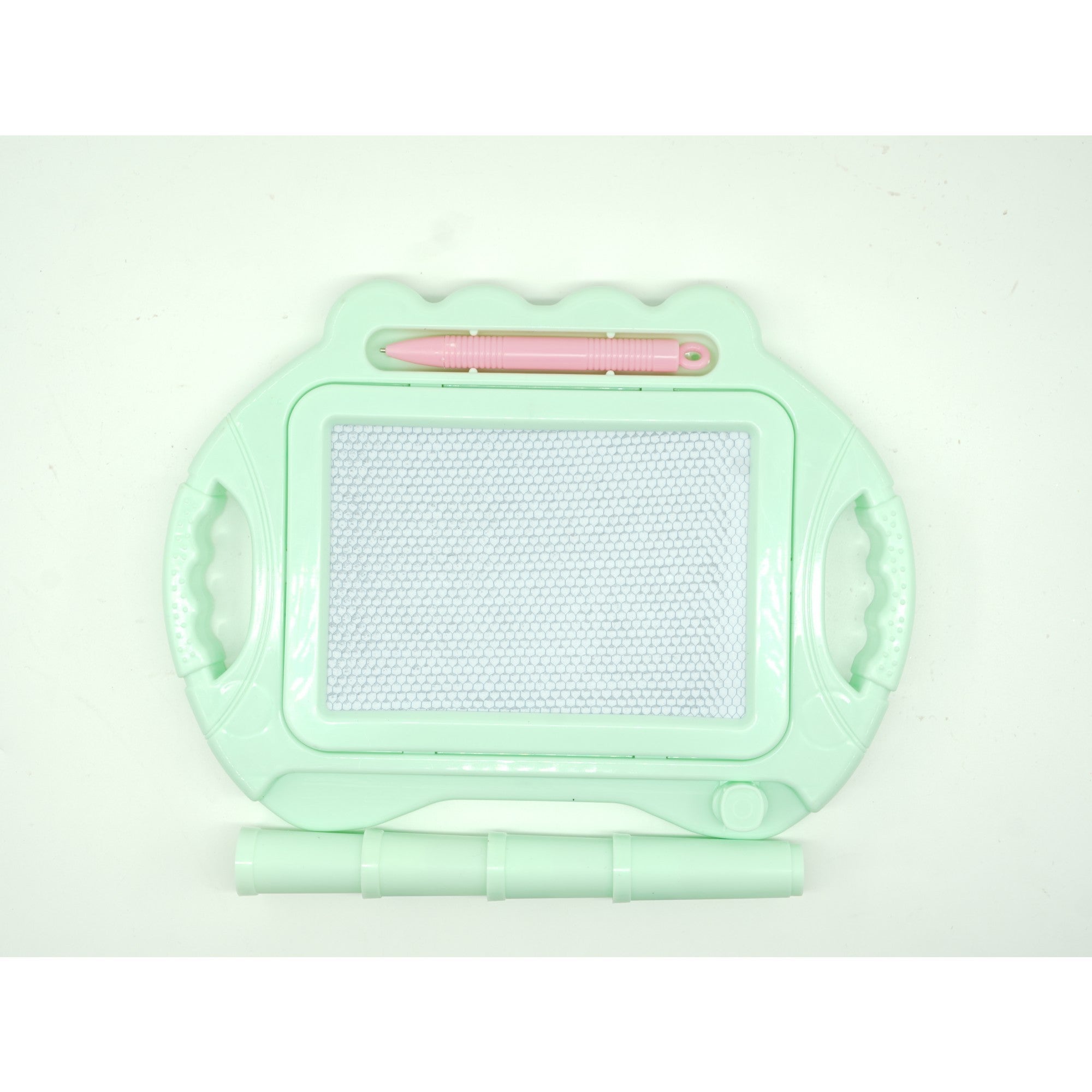 Tabla Magnetica pentru desen Kaveny, Pix, forma dreptunghi, dimensiuni 23x17 cm, Dezvolta Creativitatea, cu picioare suport, Verde