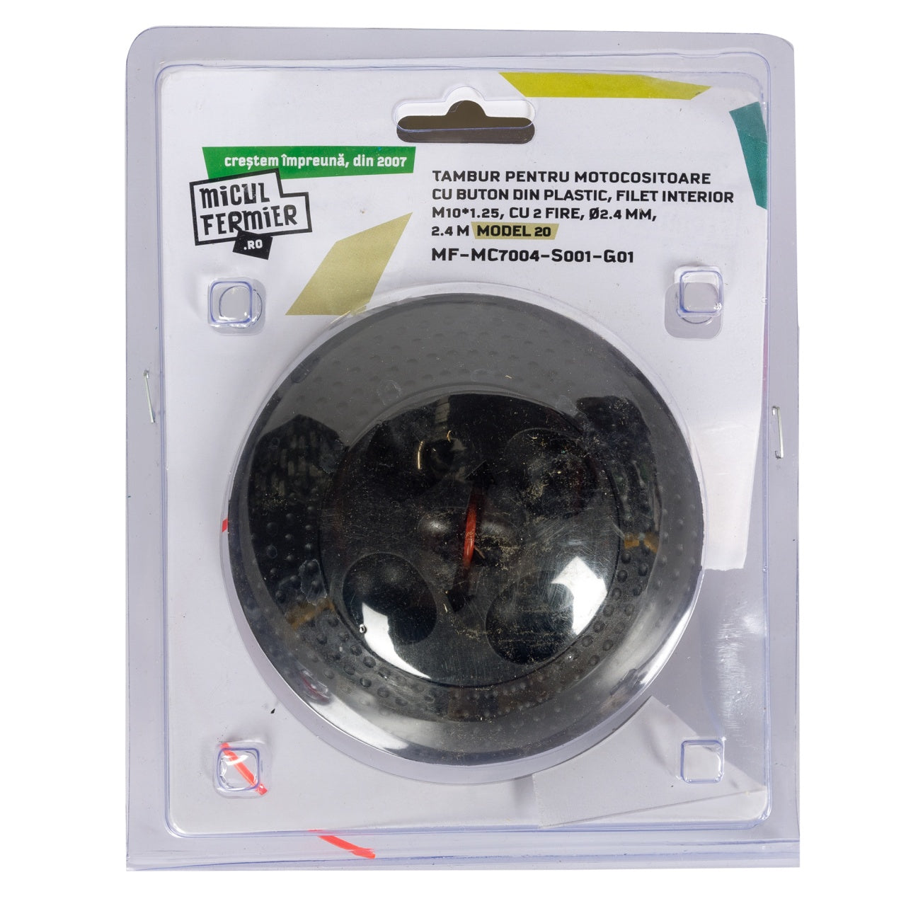 Tambur Micul Fermier, M10*1.25 2F 2.4mm*2.4m BP Model20