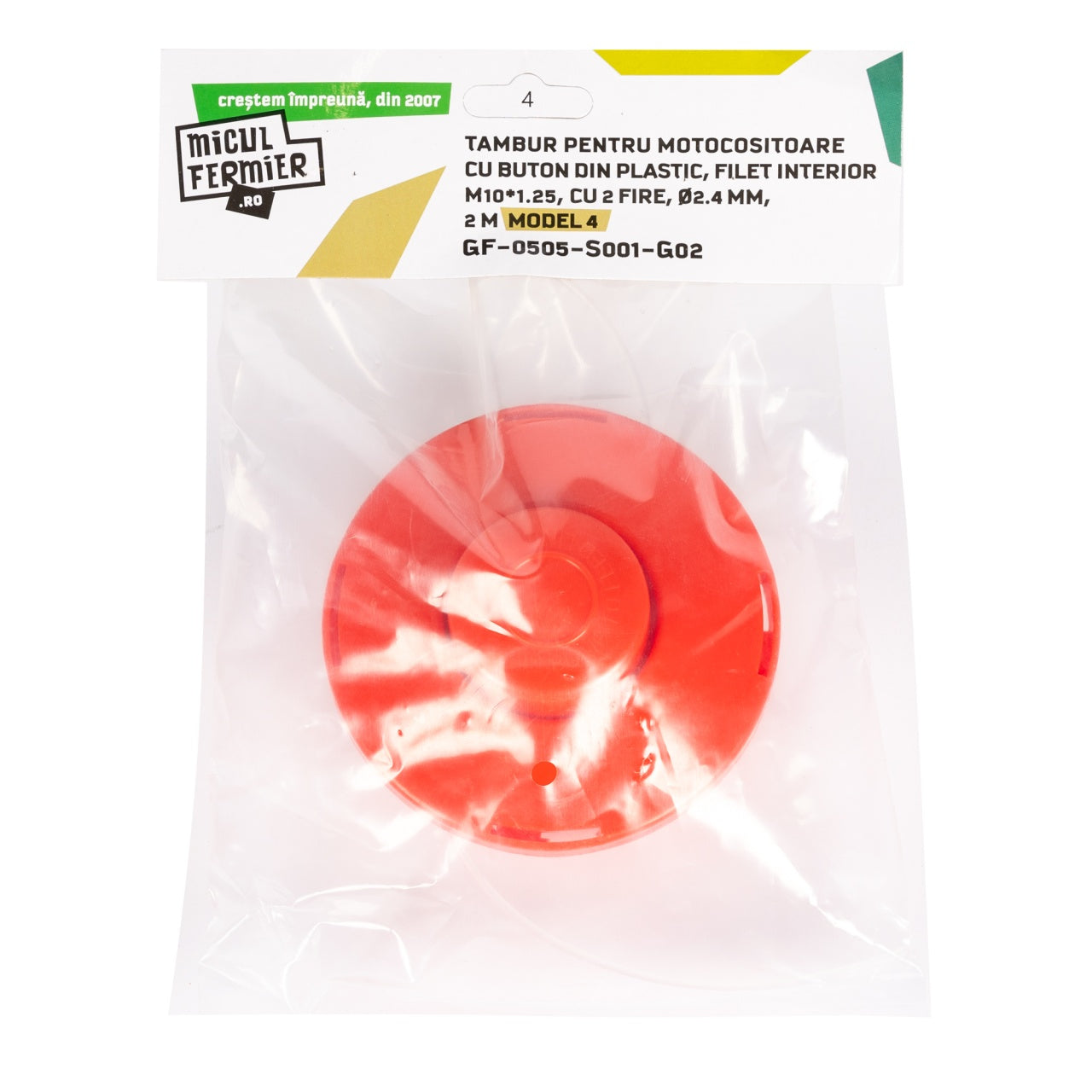 Tambur Micul Fermier, M10*1.25 2F 2.4mm*2m BP Model4