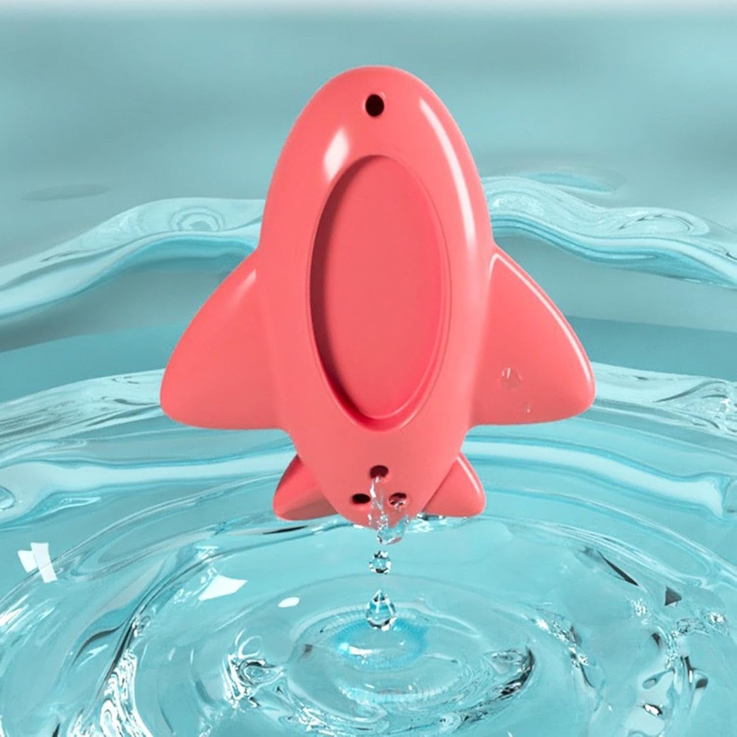 Termometru pentru Baie, Kadeny, Plutitor, Rezistent la apa, Multifunctional, Model Avion, 11x10x4 cm, Rosu