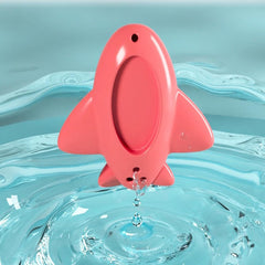 Termometru pentru Baie, Kadeny, Plutitor, Rezistent la apa, Multifunctional, Model Avion, 11x10x4 cm, Rosu