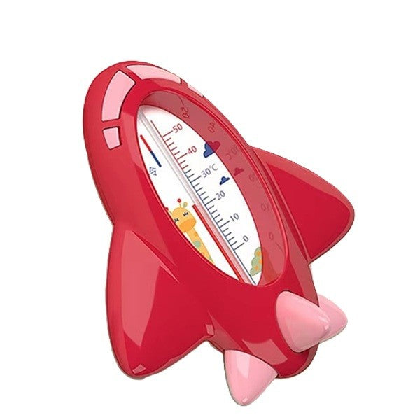 Termometru pentru Baie, Kadeny, Plutitor, Rezistent la apa, Multifunctional, Model Avion, 11x10x4 cm, Rosu