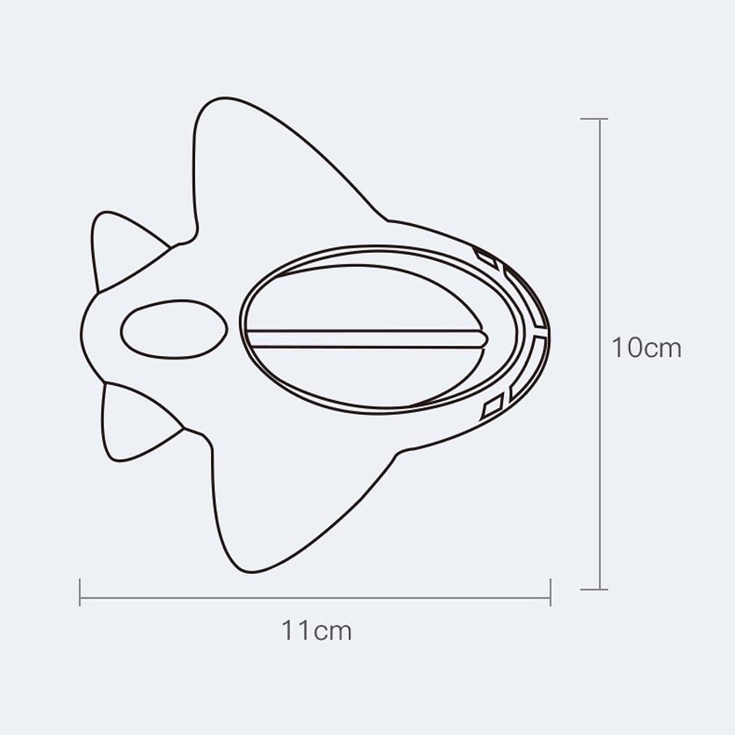 Termometru pentru Baie, Kadeny, Plutitor, Rezistent la apa, Multifunctional, Model Avion, 11x10x4 cm, Roz