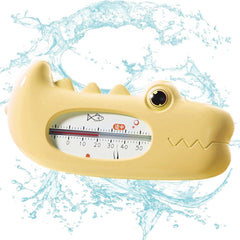 Termometru pentru Baie, Kadeny, Plutitor, Rezistent la apa, Multifunctional, Model Crocodil, 2.7x6.5x3.7 cm, Galben