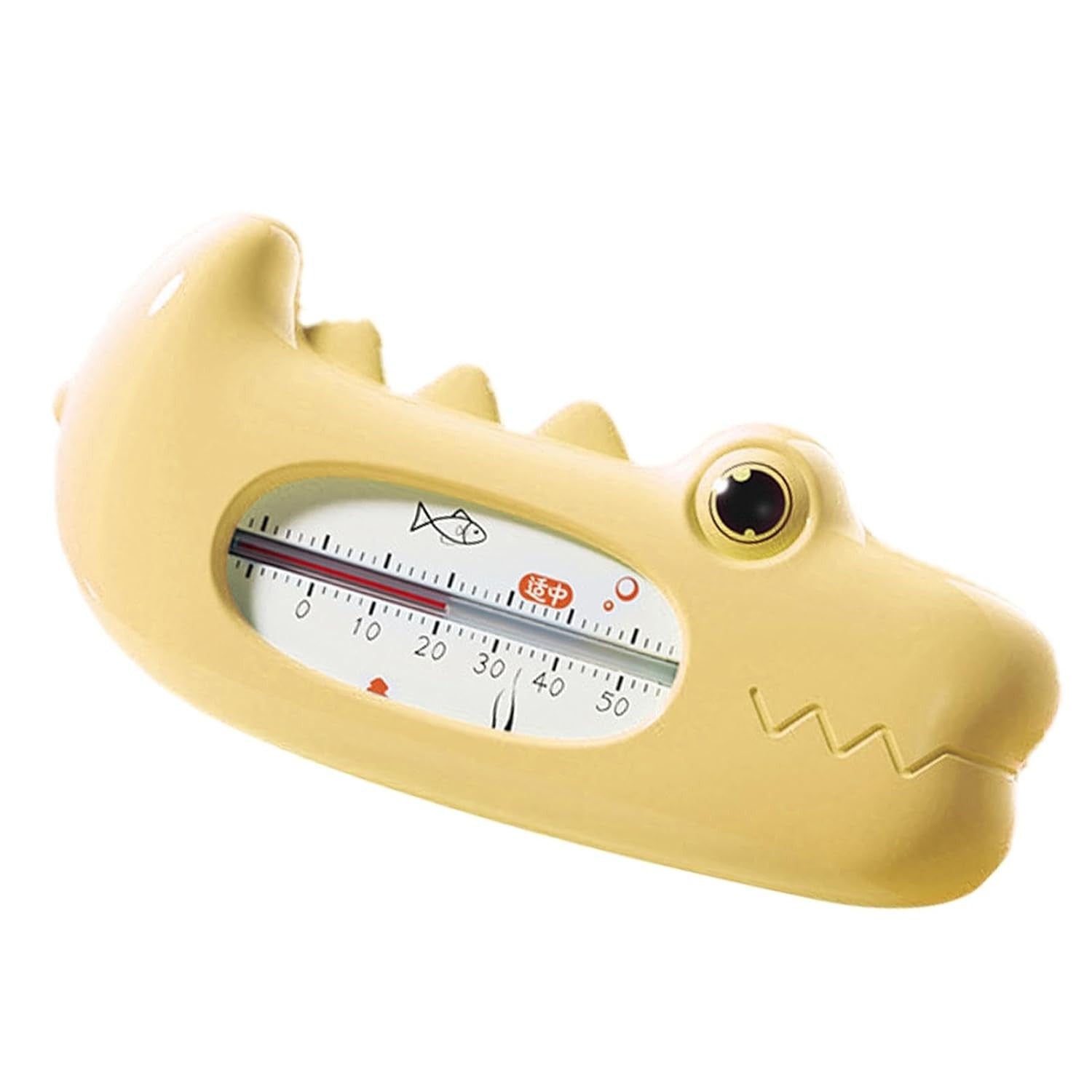 Termometru pentru Baie, Kadeny, Plutitor, Rezistent la apa, Multifunctional, Model Crocodil, 2.7x6.5x3.7 cm, Galben