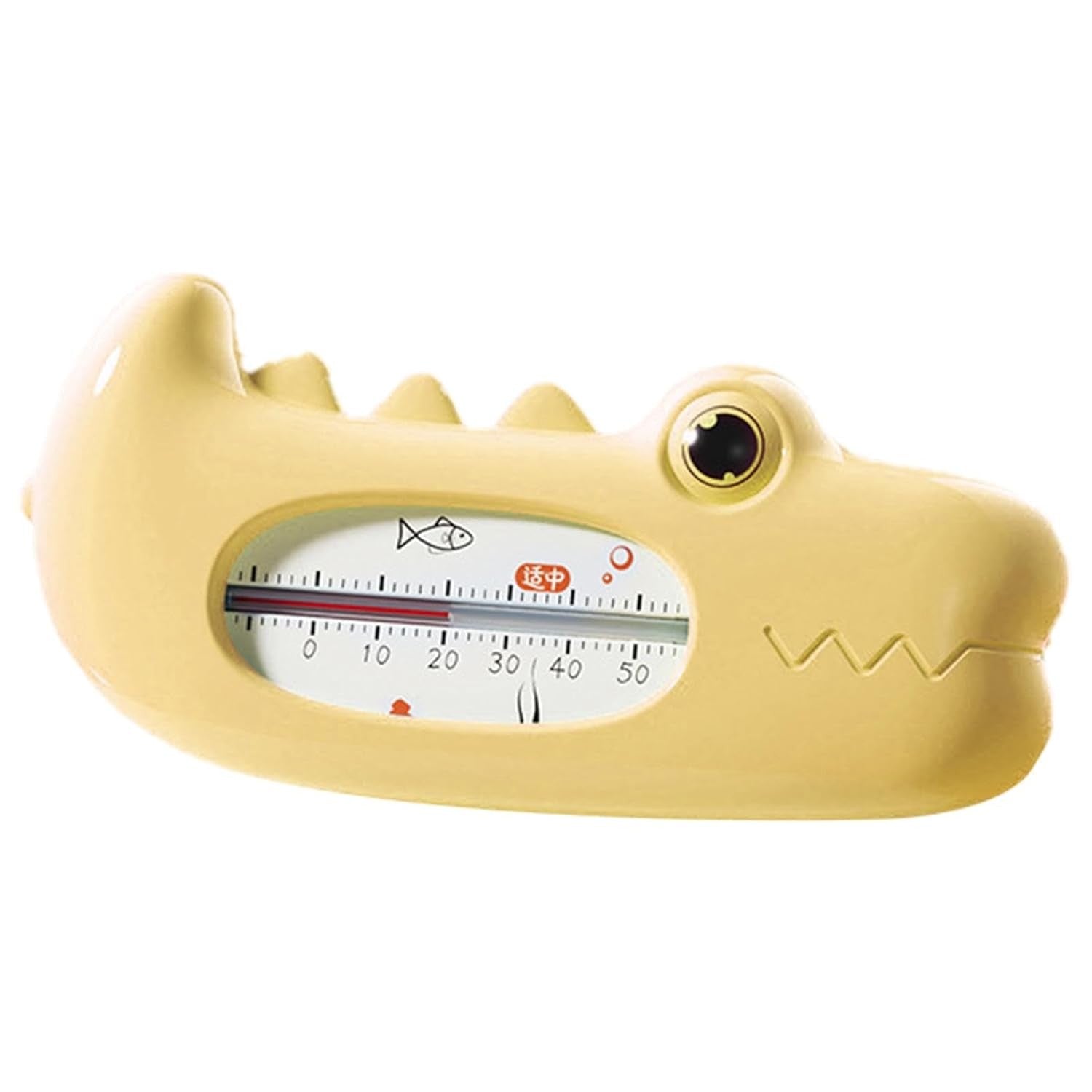 Termometru pentru Baie, Kadeny, Plutitor, Rezistent la apa, Multifunctional, Model Crocodil, 2.7x6.5x3.7 cm, Galben