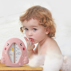 Termometru pentru Baie, Kadeny, Plutitor, Rezistent la apa, Multifunctional, Model Gaina, 10.5x10.5x2.5 cm, Roz