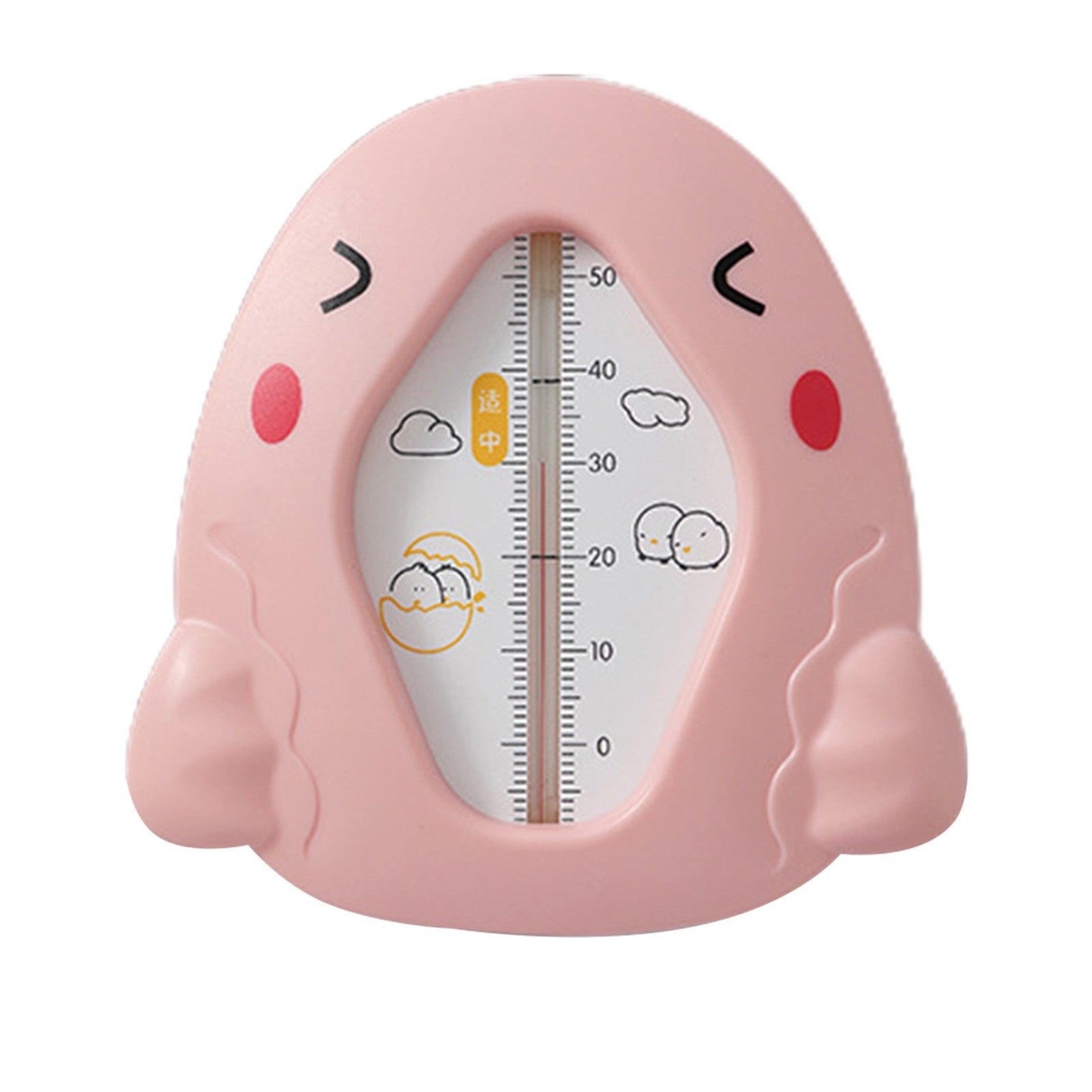 Termometru pentru Baie, Kadeny, Plutitor, Rezistent la apa, Multifunctional, Model Gaina, 10.5x10.5x2.5 cm, Roz