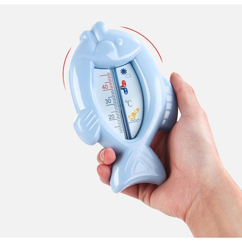 Termometru pentru Baie, Kadeny, Plutitor, Rezistent la apa, Multifunctional, Model Peste, 15.5x9.5x2 cm, Albastru