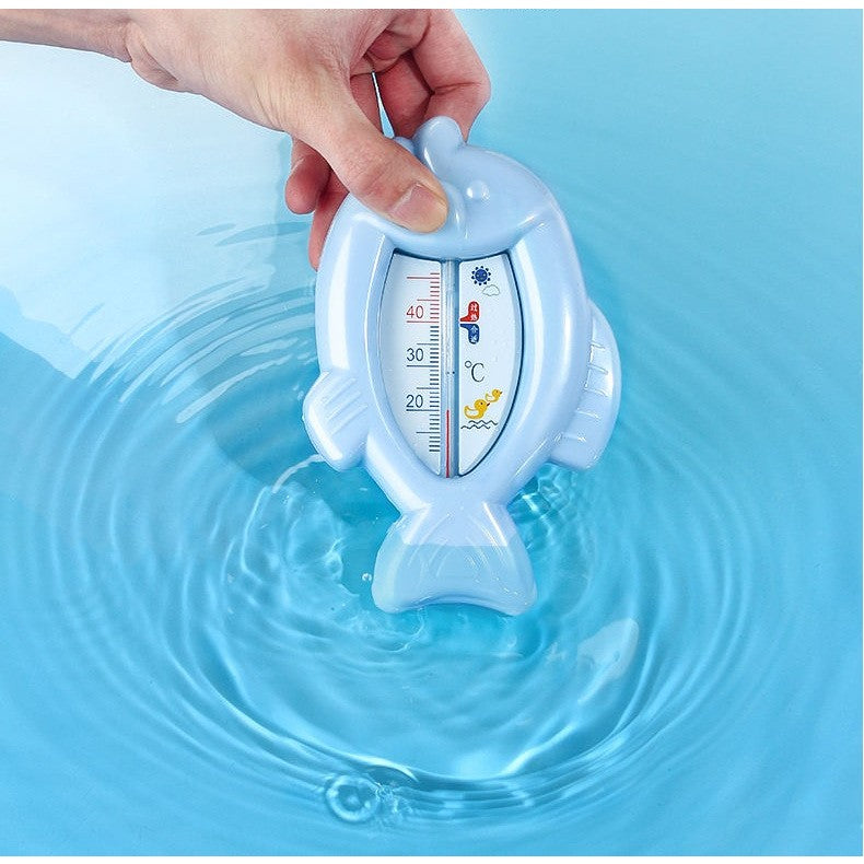 Termometru pentru Baie, Kadeny, Plutitor, Rezistent la apa, Multifunctional, Model Peste, 15.5x9.5x2 cm, Albastru