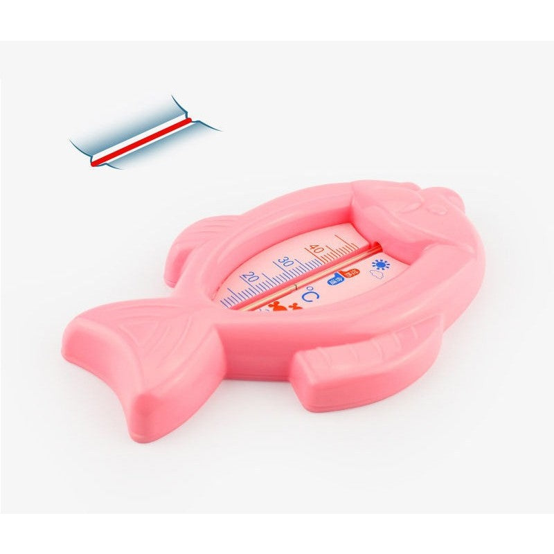 Termometru pentru Baie, Kadeny, Plutitor, Rezistent la apa, Multifunctional, Model Peste, 15.5x9.5x2 cm, Roz