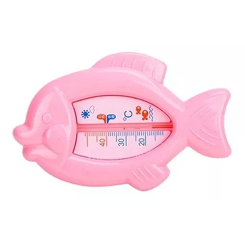 Termometru pentru Baie, Kadeny, Plutitor, Rezistent la apa, Multifunctional, Model Peste, 15.5x9.5x2 cm, Roz