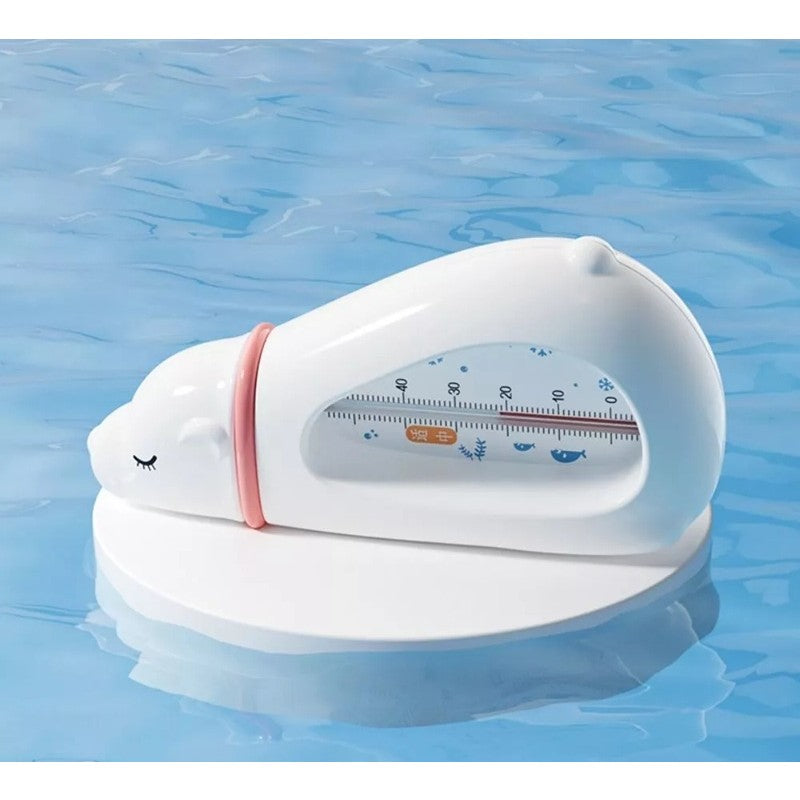 Termometru pentru Baie, Kadeny, Plutitor, Rezistent la apa, Multifunctional, Model Urs Polar, 15x7.5x4 cm, Alb