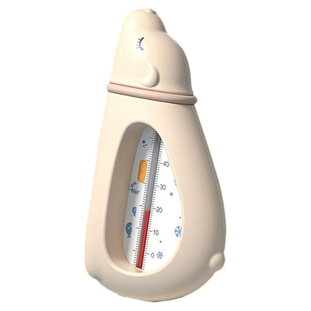 Termometru pentru Baie, Kadeny, Plutitor, Rezistent la apa, Multifunctional, Model Urs Polar, 15x7.5x4 cm, Roz