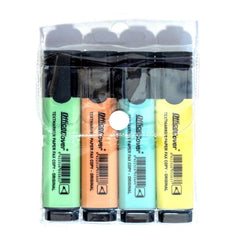 Textmarker Office-Cover 2009-P, varf tesit, set 4 culori pastel (roz, verde, galben, albastru)