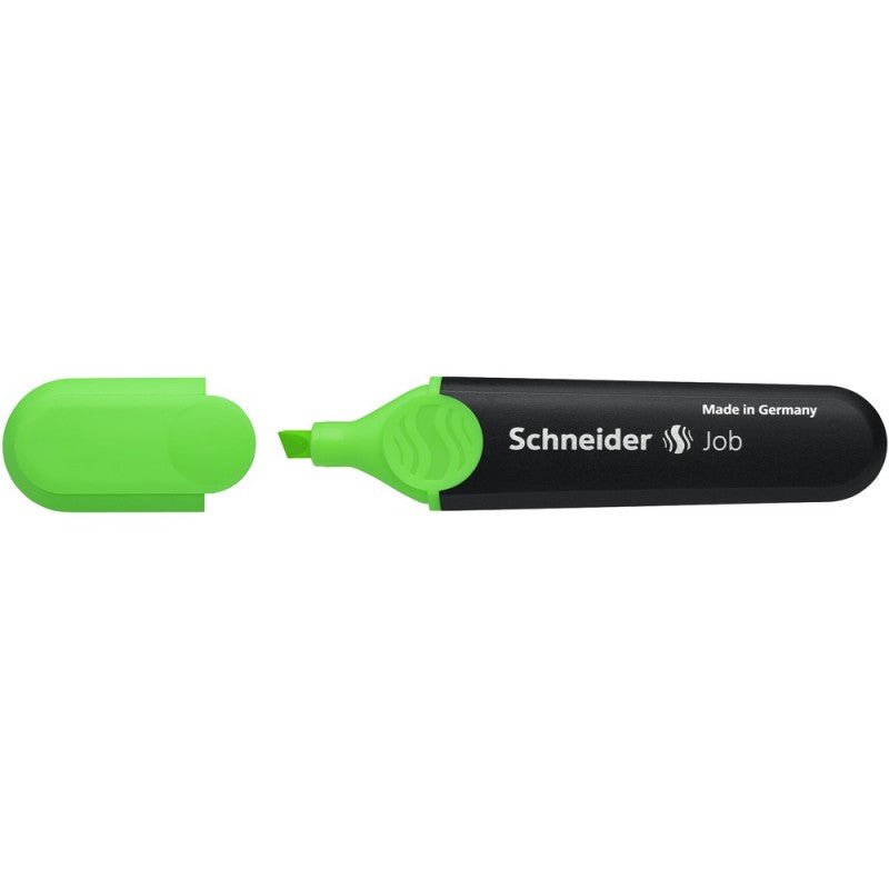 Textmarker Schneider Job 2991 1504, varf tesit, 1-5mm, verde fluorescent
