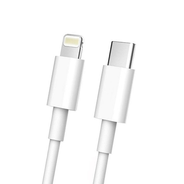 Cablu de date Fast Charge, Kadeny, Power Delivery 27W, Compatibil cu iPhone, Port TYPE-C Lightning, Lungime 1 m, Alb