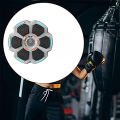 Tinta Lovituri Box Montabil pe Perete, Kadeny, Gri, Difuzor, Bluetooth, Iluminare LED, 41.5 x 6.5 x 42 cm, Manusi Incluse