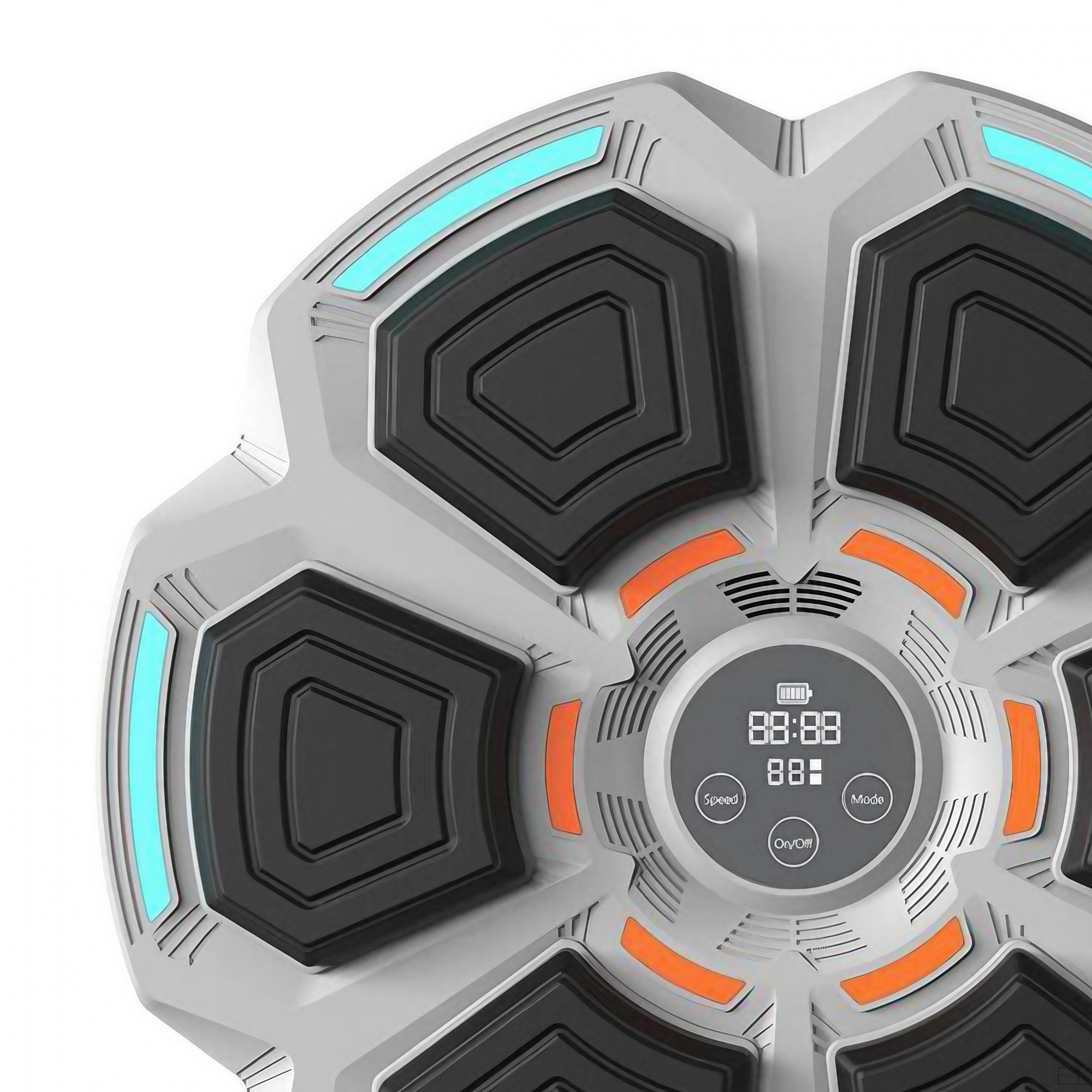 Tinta Lovituri Box Montabil pe Perete, Kadeny, Gri, Difuzor, Bluetooth, Iluminare LED, 41.5 x 6.5 x 42 cm, Manusi Incluse