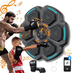 Tinta Lovituri Box Montabil pe Perete, Kadeny, Negru, Difuzor, Bluetooth, Iluminare LED, 41.5 x 6.5 x 42 cm, Manusi Incluse