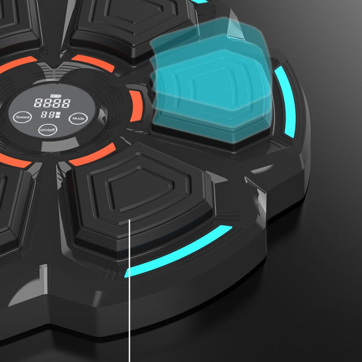 Tinta Lovituri Box Montabil pe Perete, Kadeny, Negru, Difuzor, Bluetooth, Iluminare LED, 41.5 x 6.5 x 42 cm, Manusi Incluse