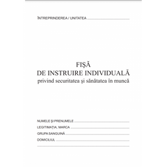Tipizat - fisa individuala de instructaj privind protectia muncii SSM