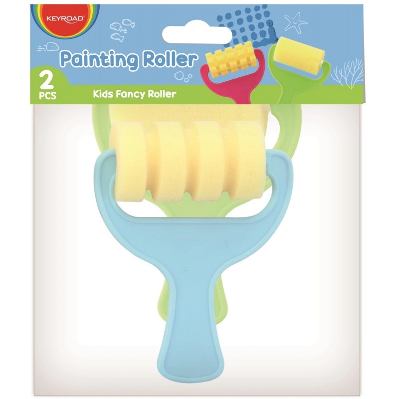 Trafalet burete Baby Line plastic, cu maner PVC, set 2 buc, Keyroad, KR972326