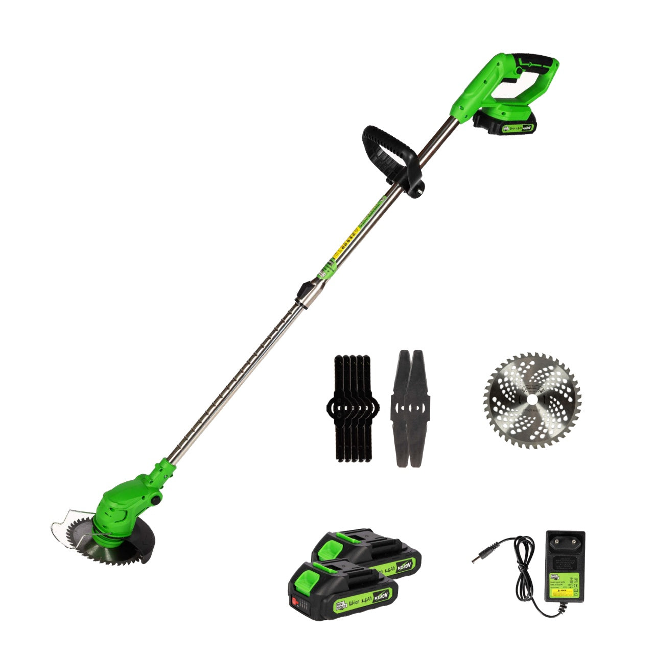 Trimmer (Motocoasa) electric Micul Fermier 20V, 2 acumulatori 1.5Ah