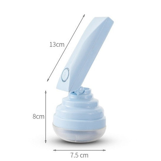Aparat Pentru Curatat Scame, Par Si Praf, Kaveny, Trimmer pentru Diferite Tipuri De Material, Cu Lame Din Otel Inoxidabil, Maner Flexibil, Incarcare Prin USB, 13x8 cm, Albastru