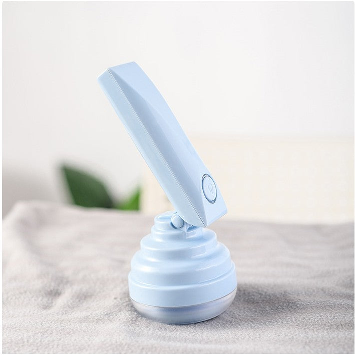 Aparat Pentru Curatat Scame, Par Si Praf, Kaveny, Trimmer pentru Diferite Tipuri De Material, Cu Lame Din Otel Inoxidabil, Maner Flexibil, Incarcare Prin USB, 13x8 cm, Albastru