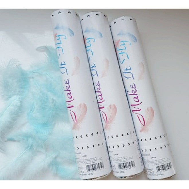 Tub de Confetti, Kaveny, Model Pene, 27 cm, Make It Fly, Bleu