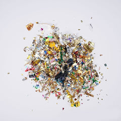 Tun Confetti, Kaveny, Model Mix din Folie, 40 cm, Ambalaj din Carton, Eliberare prin Rasucire, Multicolor