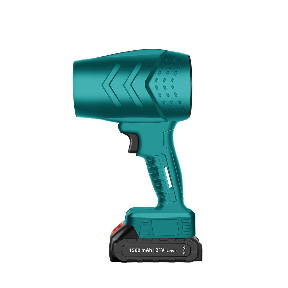 Suflanta de Aer Multifunctionala Portabila, Kadeny, Incarcare Auto, pentru Gratar, Masina, Indepartare Frunze si Praf, 1500 mAh, Viteta de Rotatie 25000 RPM, 2 Baterii de Li si Incarcator, Buton Lateral, Turcoaz