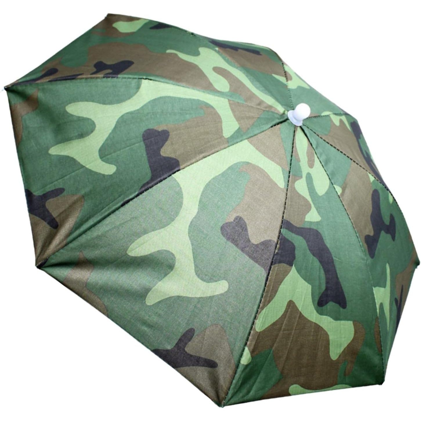 Umbrela de Cap, Kaveny, Diametru 69 cm, Snur Reglabil de Cap, Protectie UV/Ploaie, Camuflaj