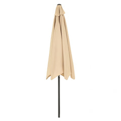 Umbrela rotunda de soare Kadeny pentru terasa, diametru 2.70 m, inclinare, manivela, crem