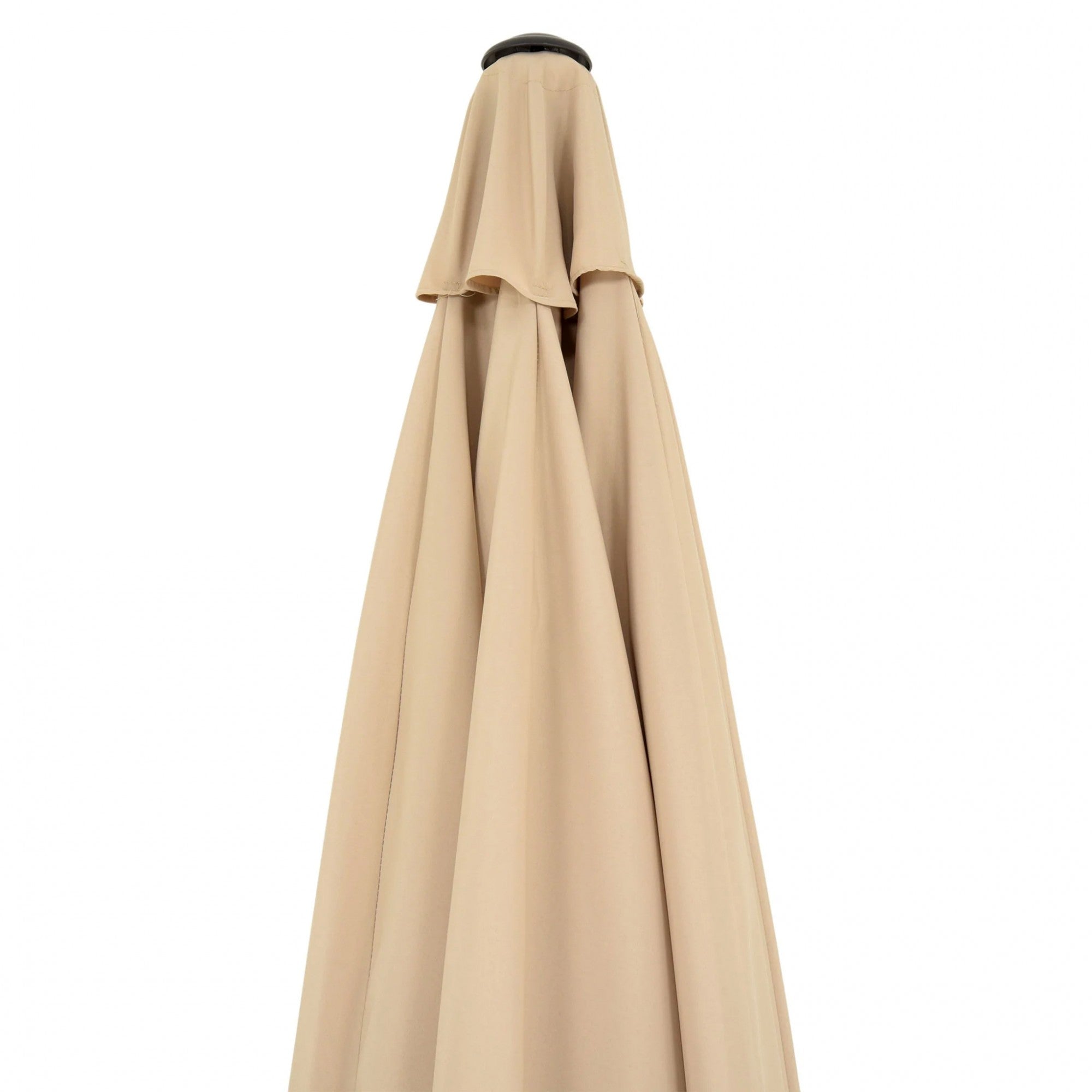 Umbrela rotunda de soare Kadeny pentru terasa, diametru 2.70 m, inclinare, manivela, crem