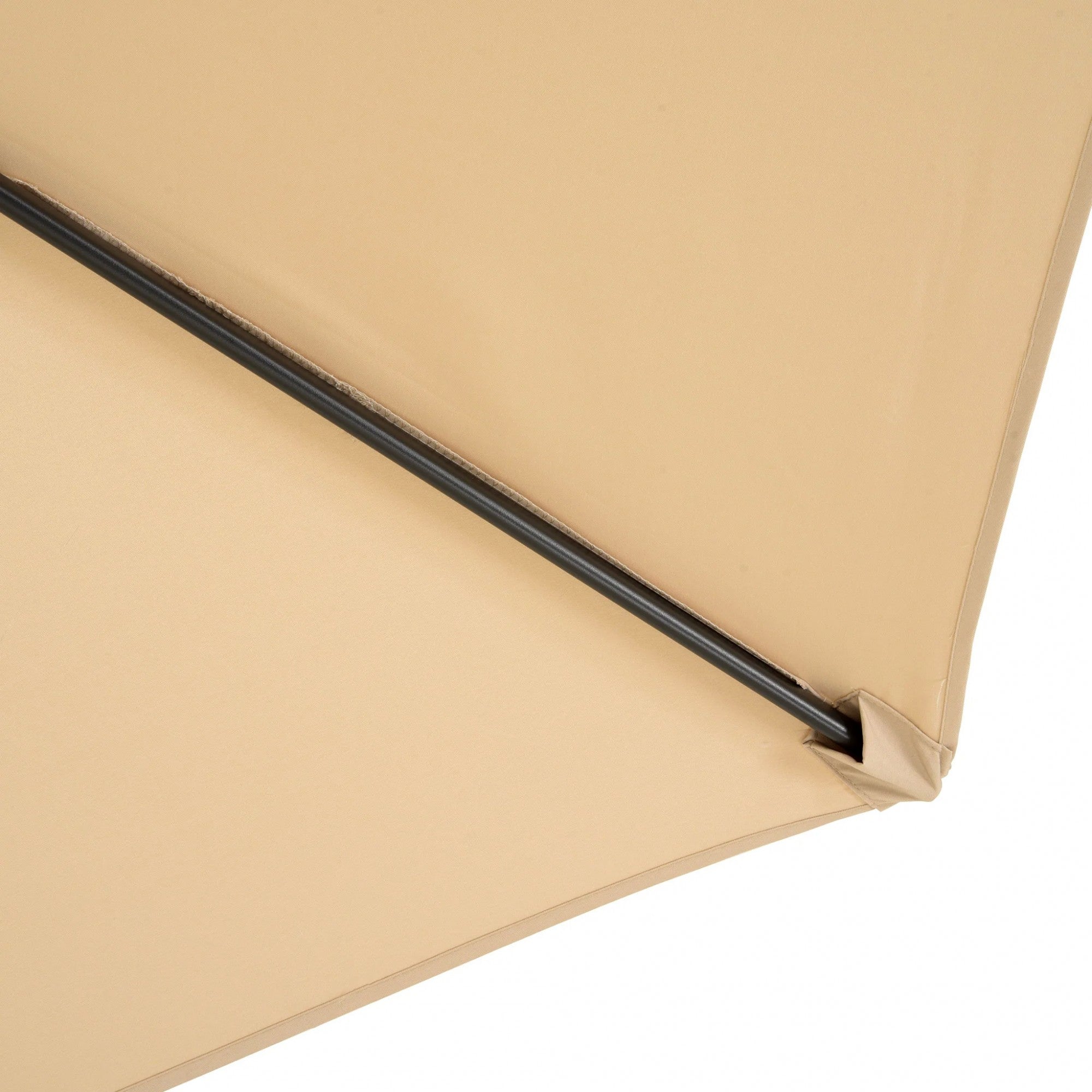 Umbrela rotunda de soare Kadeny pentru terasa, diametru 2.70 m, inclinare, manivela, crem